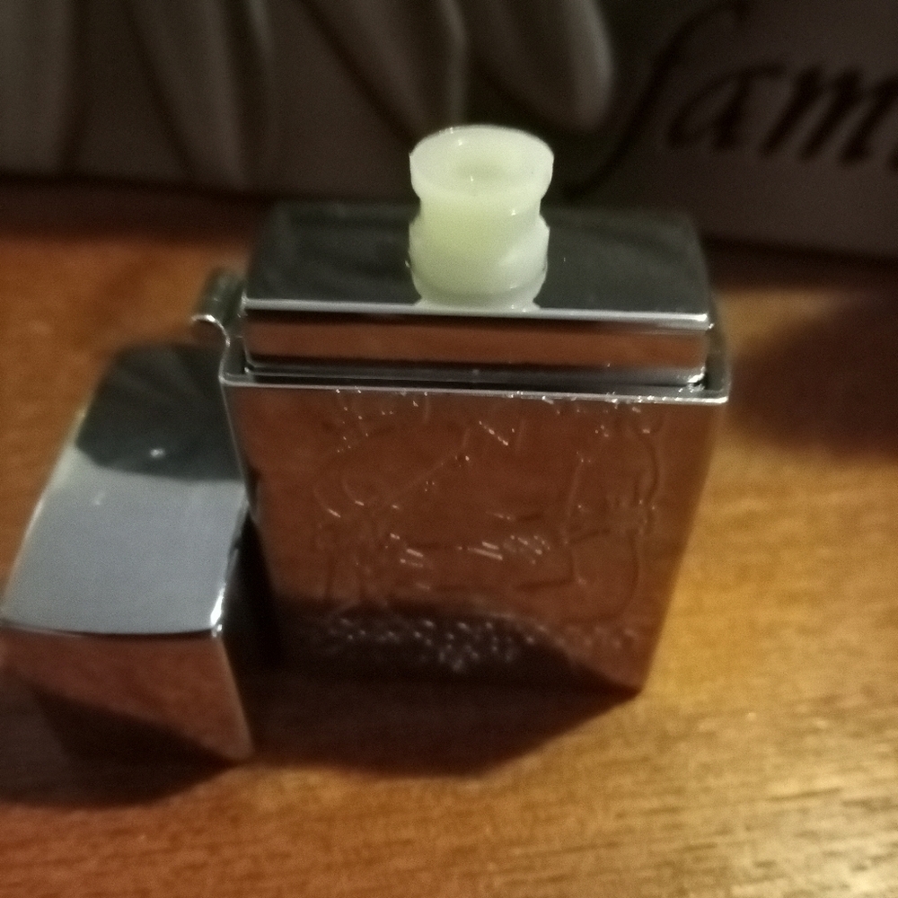 Discontinued Roccobarocco Empty bottle women Mini Perfume Silver Jeans Flaw - Picture 3 of 7
